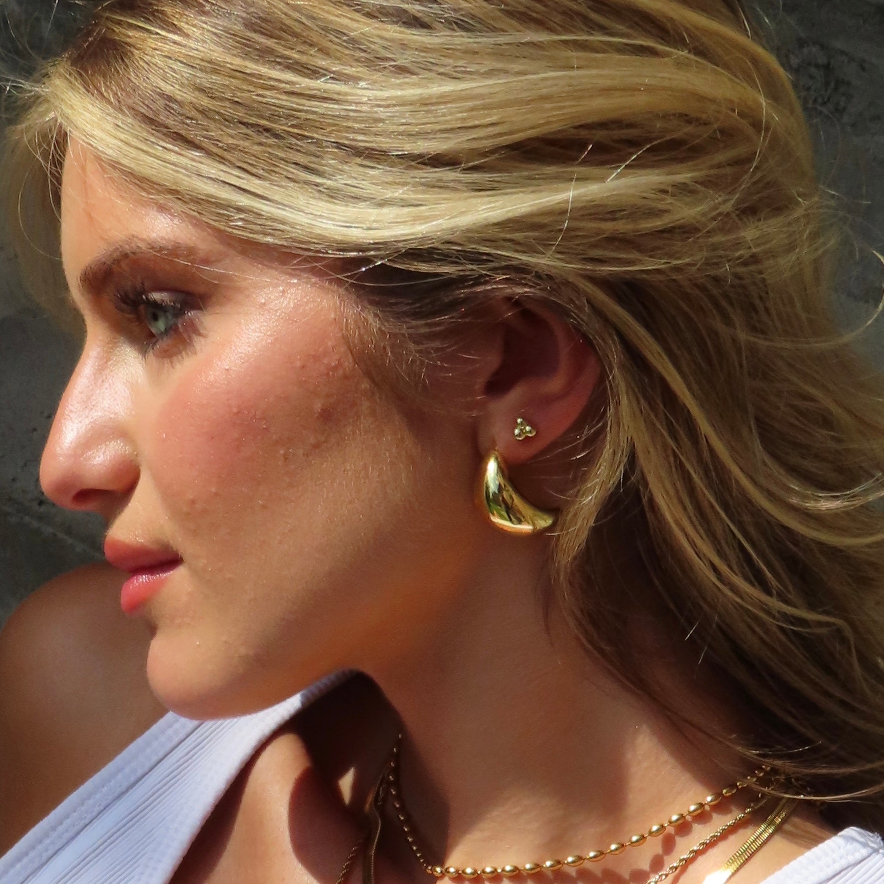 Trio Elegance – Timeless Chic Earrings